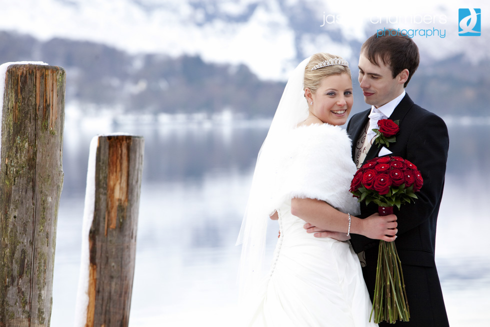 Lodore Falls Winter Wedding Photos