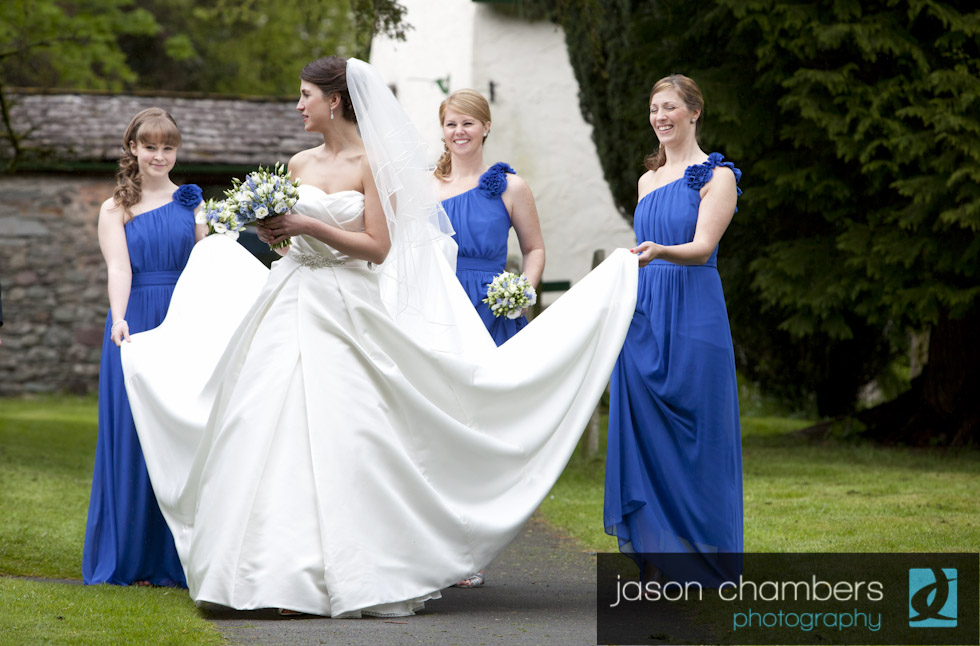 Bride-Bridesmaids-Church