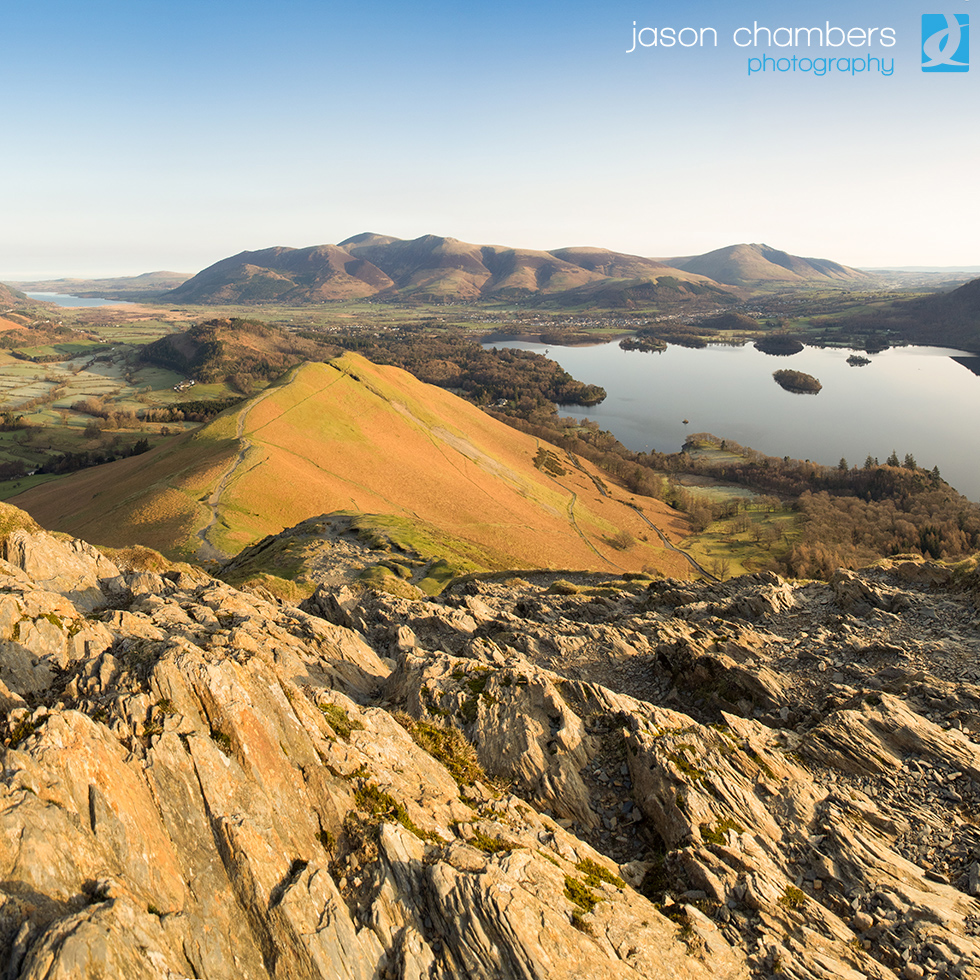 Skiddaw Landscape Purple Heather Autumn Lake District Photograph