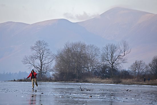 Ice Skating Derwent Water