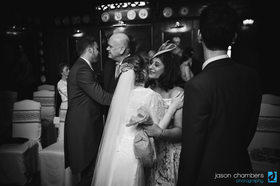Candid wedding photographs at the Langdale Chase Hotel