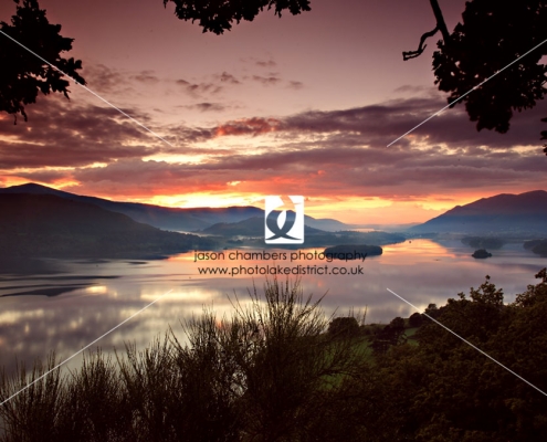 Derwent Water Sunset Photograph