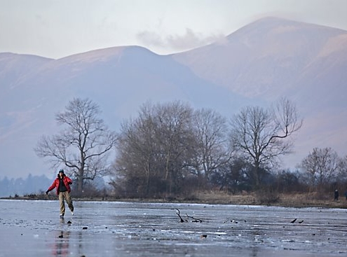 Ice Skating Derwent Water