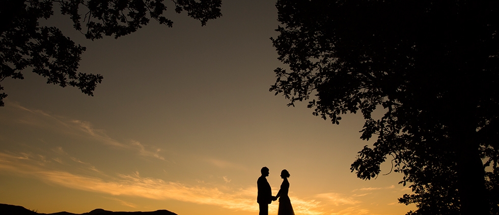 Lodore Falls Hotel Wedding Sunset