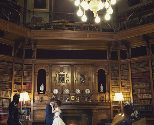 Muncaster Library Wedding Photo