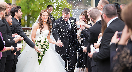 wedding gazebo confetti