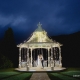Fairy Lights on the wedding gazebo