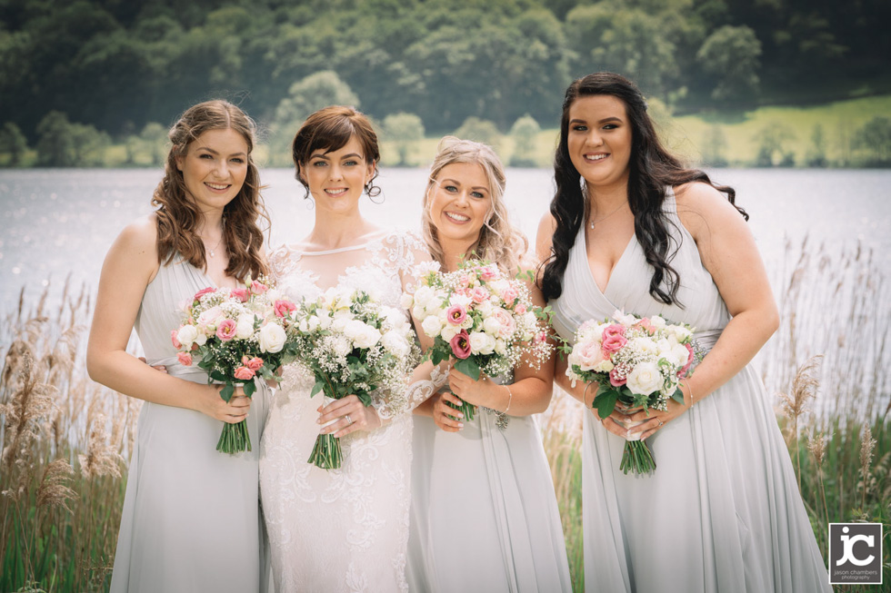 Grasmere-Wedding-Daffodil-Hotel0010 Bride and Bridesmaids in Grasmere