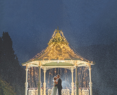 Wedding Gazebo in the Rain