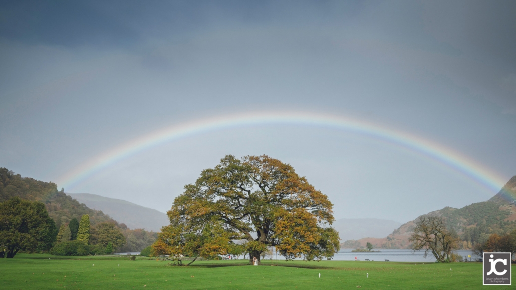 Rainbow wedding photographs for Sam and Liam
