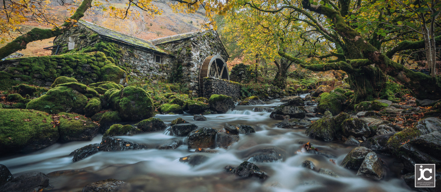 The Old Water Mill Panoramic Photo
