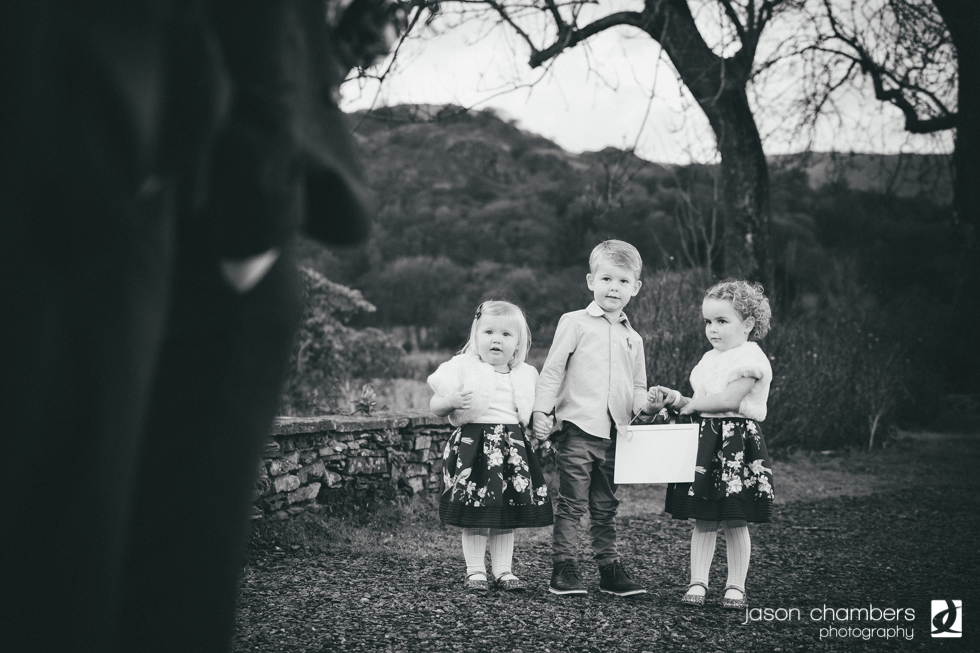 Candid wedding photographs in Grasmere