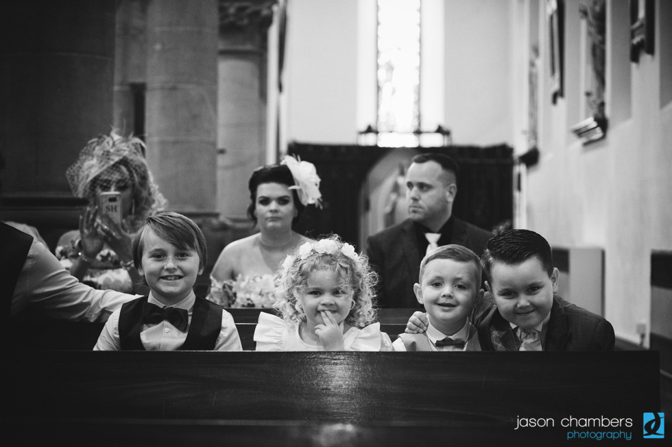 Black and White wedding photographs by Jason Chambers